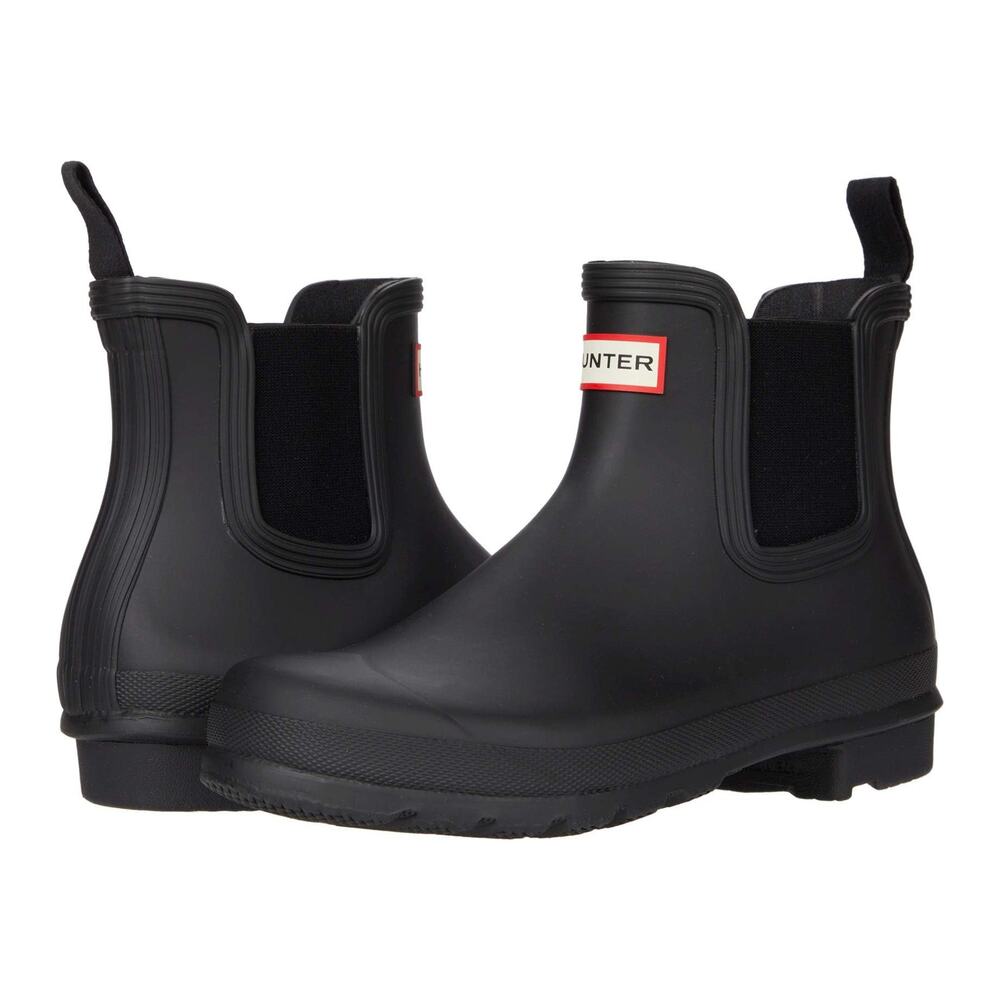 NEW Hunter Original Chelsea Rain Boot Women's 9 Black Waterproof